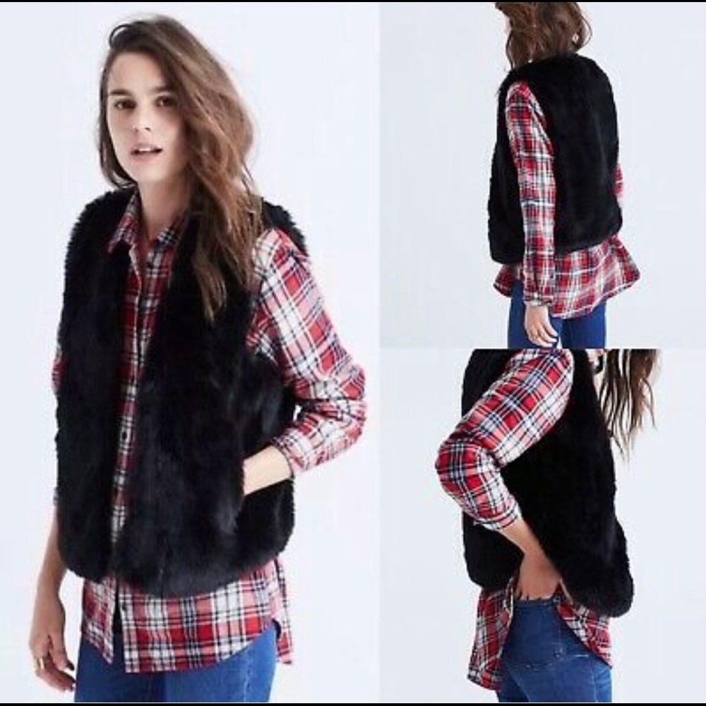 Madewell Faux Fur Vest